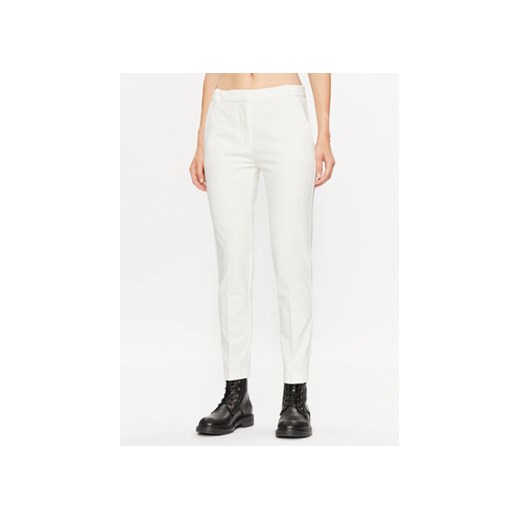 Pinko Spodnie materiałowe Bello Pantalone 1000155 A15M Biały Regular Fit ze sklepu MODIVO w kategorii Spodnie damskie - zdjęcie 168624308