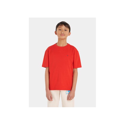 Tommy Hilfiger T-Shirt KB0KB08575 S Pomarańczowy Regular Fit ze sklepu MODIVO w kategorii T-shirty chłopięce - zdjęcie 168624418