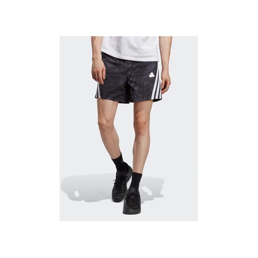 adidas Szorty sportowe Future Icons Allover Print Shorts IC8252 Czarny Regular Fit ze sklepu MODIVO w kategorii Spodenki męskie - zdjęcie 168624985