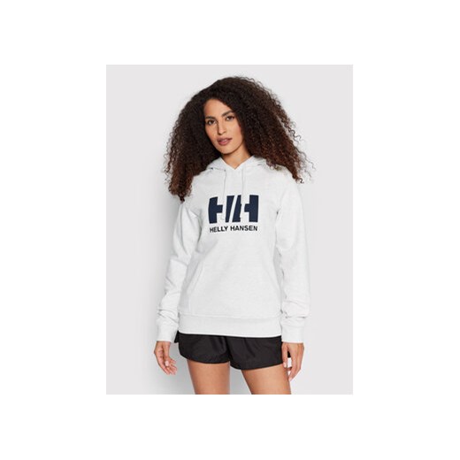 Helly Hansen Bluza Logo 33978 Szary Regular Fit ze sklepu MODIVO w kategorii Bluzy damskie - zdjęcie 168625089