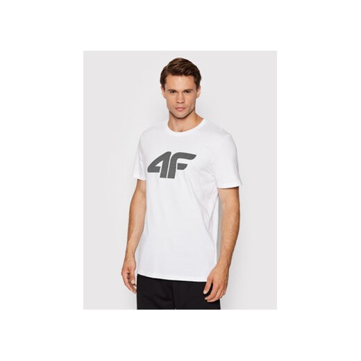 4F T-Shirt H4L22-TSM353 Biały Regular Fit ze sklepu MODIVO w kategorii T-shirty męskie - zdjęcie 168625725