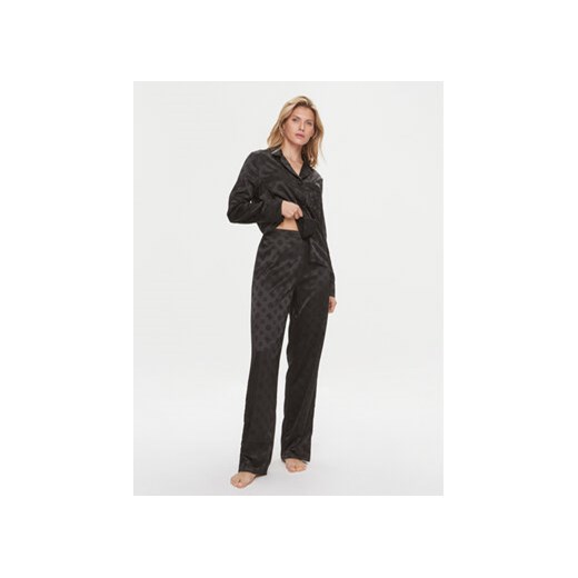Guess Piżama O4RX04 WFTL0 Czarny Regular Fit ze sklepu MODIVO w kategorii Piżamy damskie - zdjęcie 168625757
