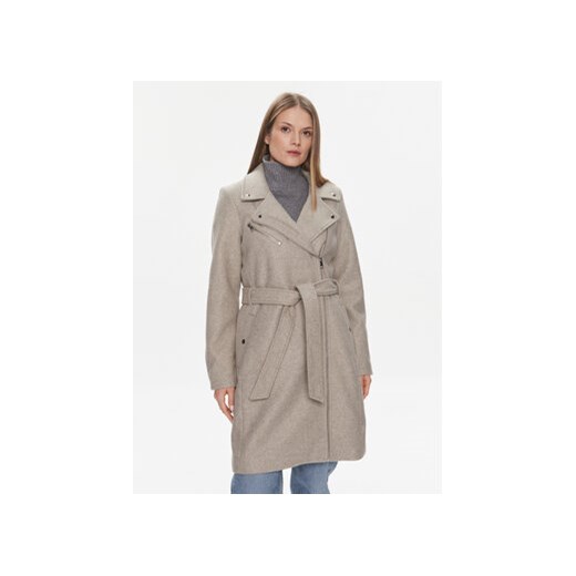 Vero Moda Płaszcz przejściowy 10289973 Beżowy Regular Fit ze sklepu MODIVO w kategorii Płaszcze damskie - zdjęcie 168625895