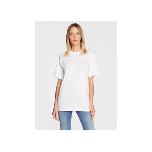 Replay T-Shirt W3698A.000.23188P Biały Regular Fit ze sklepu MODIVO w kategorii Bluzki damskie - zdjęcie 168625915