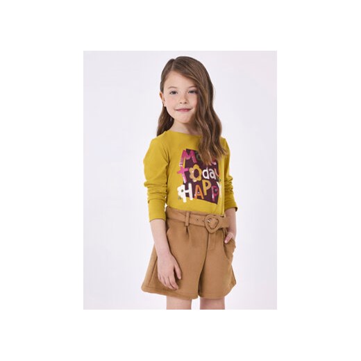 Mayoral Bluzka 4.015 Żółty Regular Fit ze sklepu MODIVO w kategorii Bluzki dziewczęce - zdjęcie 168626177