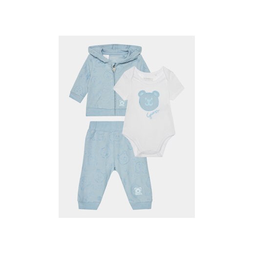 Guess Komplet dziecięcy H4RW14 KBU64 Niebieski ze sklepu MODIVO w kategorii Komplety niemowlęce - zdjęcie 168626335