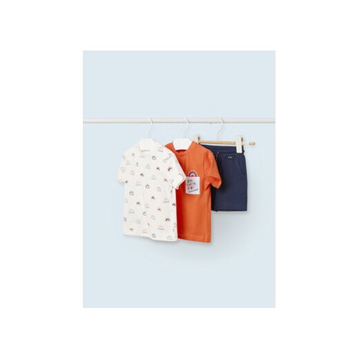 Mayoral Komplet t-shirt, top i spodenki 1645 Kolorowy Regular Fit ze sklepu MODIVO w kategorii Komplety niemowlęce - zdjęcie 168626875