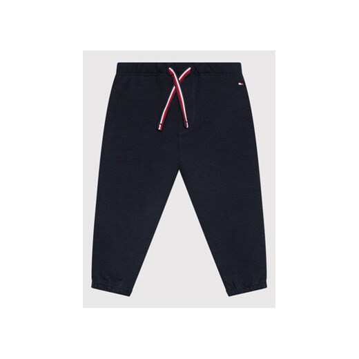 Tommy Hilfiger Spodnie dresowe Baby Solid KN0KN01497 Czarny Regular Fit ze sklepu MODIVO w kategorii Spodnie i półśpiochy - zdjęcie 168627227