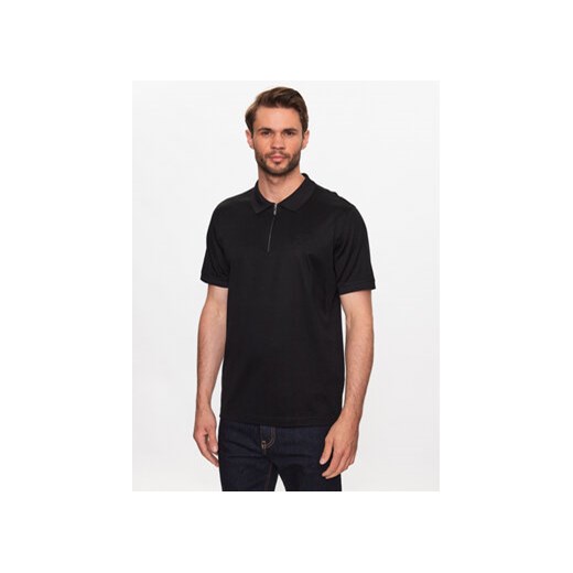 KARL LAGERFELD Polo 745080 533200 Czarny Regular Fit ze sklepu MODIVO w kategorii T-shirty męskie - zdjęcie 168627657