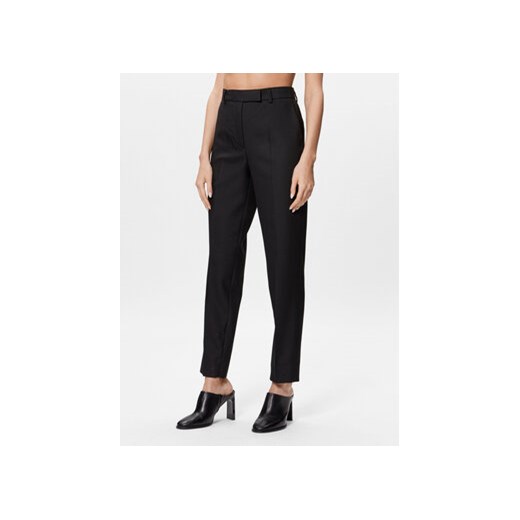 Calvin Klein Spodnie materiałowe Essential K20K205816 Czarny Slim Fit ze sklepu MODIVO w kategorii Spodnie damskie - zdjęcie 168628207