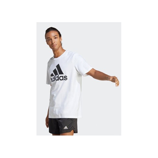adidas T-Shirt Essentials Single Jersey Big Logo T-Shirt IC9349 Biały Regular M MODIVO okazja