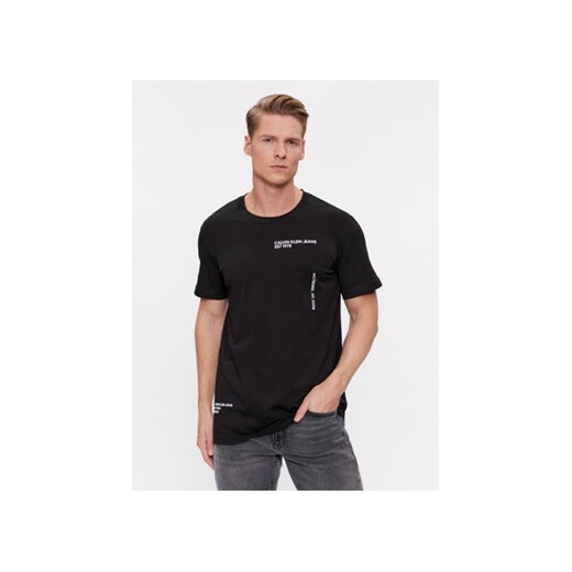 Calvin Klein Jeans T-Shirt Text J30J325065 Czarny Regular Fit S MODIVO