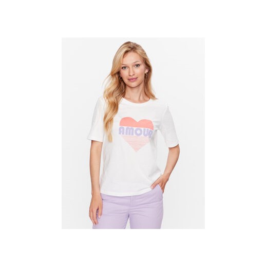 b.young T-Shirt 20812839 Biały Regular Fit ze sklepu MODIVO w kategorii Bluzki damskie - zdjęcie 168628506