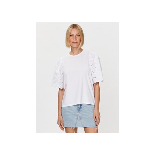 United Colors Of Benetton T-Shirt 3PQYD103R Biały Regular Fit ze sklepu MODIVO w kategorii Bluzki damskie - zdjęcie 168628735