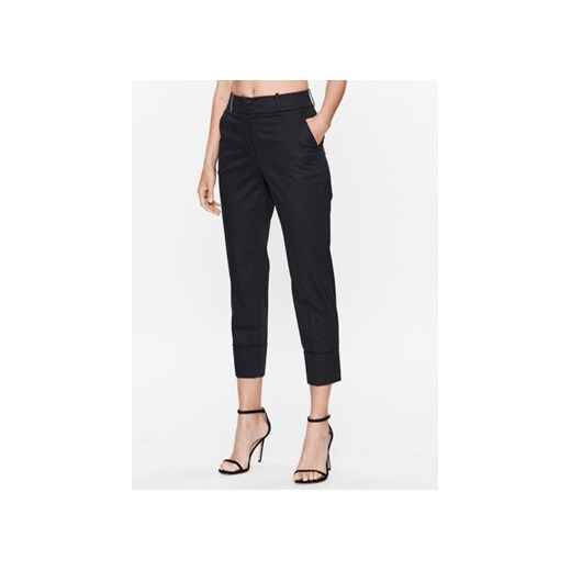 Peserico Spodnie materiałowe P04629 Czarny Regular Fit ze sklepu MODIVO w kategorii Spodnie damskie - zdjęcie 168628977