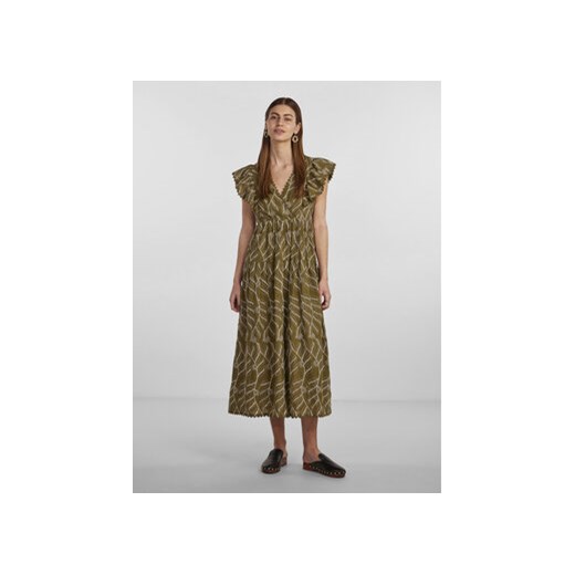 YAS Sukienka 26030117 Zielony Regular Fit Yas S MODIVO