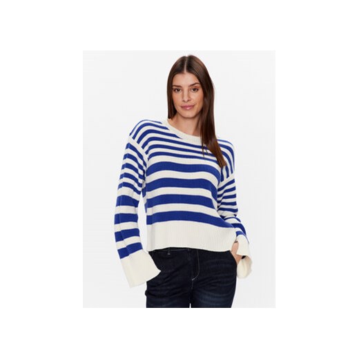 United Colors Of Benetton Sweter 122NE104P Niebieski Boxy Fit ze sklepu MODIVO w kategorii Swetry damskie - zdjęcie 168629479