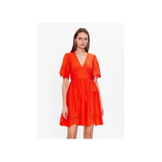 TWINSET Sukienka letnia 231TT2301 Pomarańczowy Regular Fit ze sklepu MODIVO w kategorii Sukienki - zdjęcie 168629668