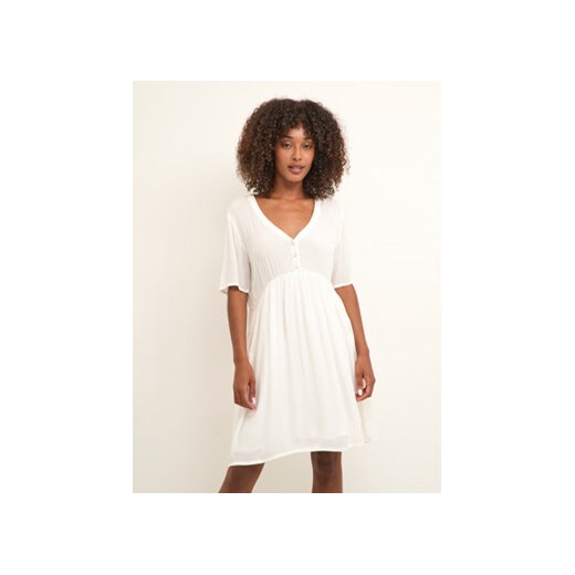 Kaffe Sukienka letnia Tara 10507499 Biały A-Line Fit ze sklepu MODIVO w kategorii Sukienki - zdjęcie 168629895