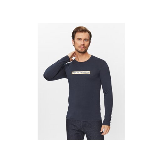 Emporio Armani Underwear Longsleeve 111023 3F517 00135 Granatowy Regular Fit ze sklepu MODIVO w kategorii T-shirty męskie - zdjęcie 168630045