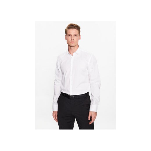 Hugo Koszula 50489845 Biały Extra Slim Fit ze sklepu MODIVO w kategorii Koszule męskie - zdjęcie 168630479