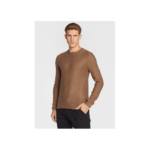 Solid Sweter 21104152 Brązowy Regular Fit ze sklepu MODIVO w kategorii Swetry męskie - zdjęcie 168630509