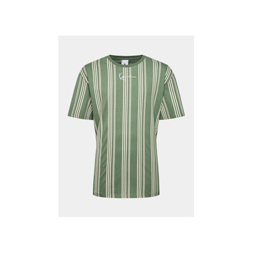 Karl Kani T-Shirt Small Signature Pinstripe 6037829 Zielony Regular Fit Karl Kani L okazja MODIVO