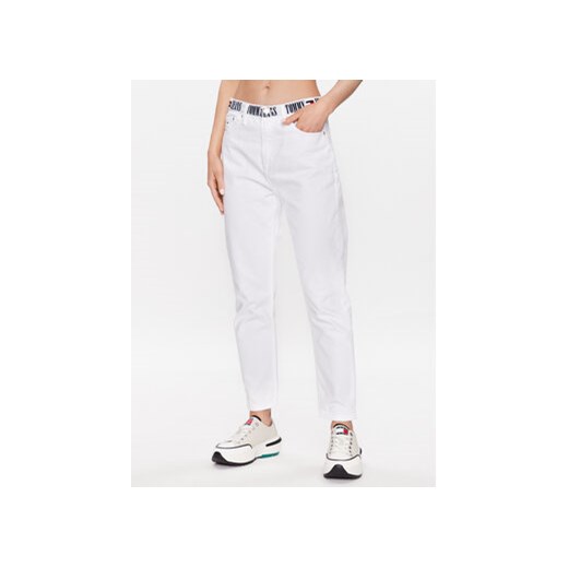 Tommy Jeans Jeansy Izzie DW0DW15529 Biały Slim Fit ze sklepu MODIVO w kategorii Jeansy damskie - zdjęcie 168631025