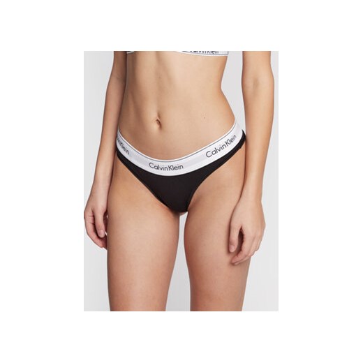 Calvin Klein Underwear Figi brazylijskie 000QF5981E Czarny ze sklepu MODIVO w kategorii Majtki damskie - zdjęcie 168631065