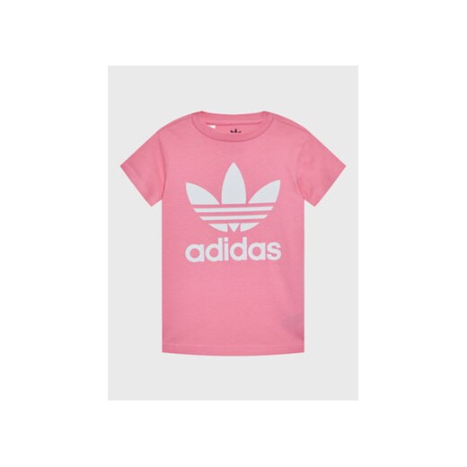 adidas T-Shirt Trefoil IB9932 Różowy Regular Fit 11_12Y wyprzedaż MODIVO