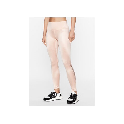 Emporio Armani Underwear Legginsy 164711 3F235 03050 Beżowy Skinny Fit ze sklepu MODIVO w kategorii Spodnie damskie - zdjęcie 168631796