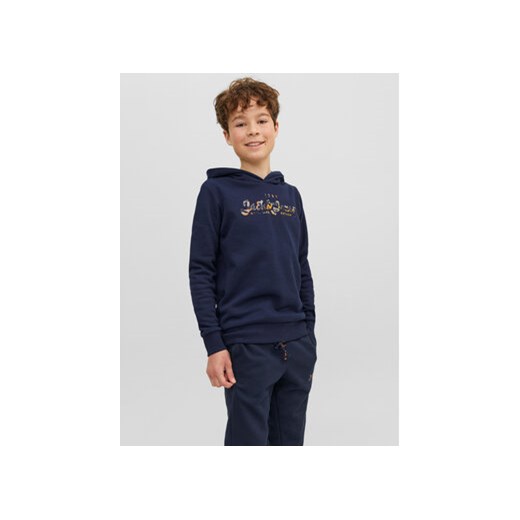 Jack&Jones Junior Bluza 12237172 Granatowy Regular Fit ze sklepu MODIVO w kategorii Bluzy chłopięce - zdjęcie 168631848