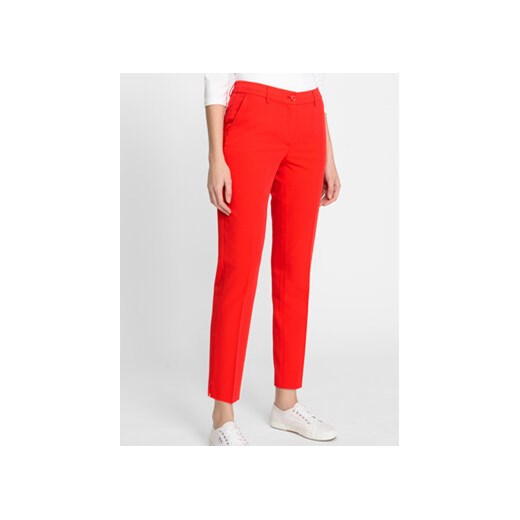 Olsen Spodnie materiałowe 14002065 Czerwony Regular Fit ze sklepu MODIVO w kategorii Spodnie damskie - zdjęcie 168631937