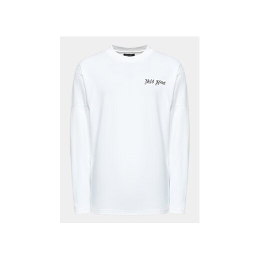 Night Addict Longsleeve MLT-NA575BARKERB Biały Regular Fit ze sklepu MODIVO w kategorii T-shirty męskie - zdjęcie 168632438