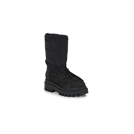 Calvin Klein Jeans Śniegowce Flatform Snow Boot Nylon Wn YW0YW01146 Czarny 36 wyprzedaż MODIVO