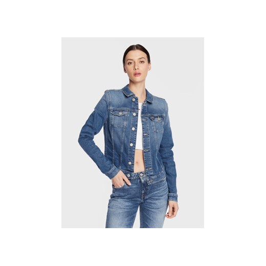Tommy Jeans Kurtka jeansowa Vivianne DW0DW14737 Niebieski Slim Fit ze sklepu MODIVO w kategorii Kurtki damskie - zdjęcie 168633638