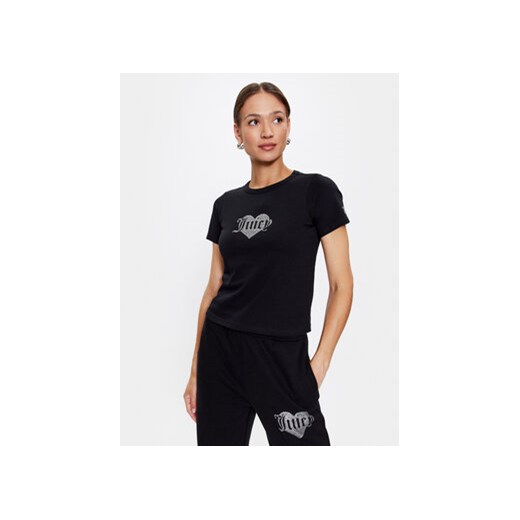 Juicy Couture T-Shirt Haylee JCMCT223256 Czarny Regular Fit ze sklepu MODIVO w kategorii Bluzki damskie - zdjęcie 168633669