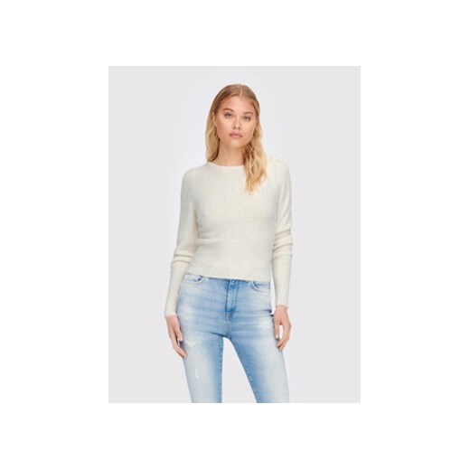 ONLY Sweter Lella 15260678 Biały Slim Fit ze sklepu MODIVO w kategorii Swetry damskie - zdjęcie 168634168