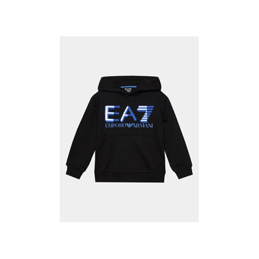 EA7 Emporio Armani Bluza 6RBM64 BJ05Z 1200 Czarny Regular Fit ze sklepu MODIVO w kategorii Bluzy chłopięce - zdjęcie 168634385