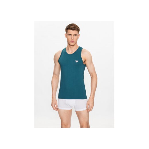 Emporio Armani Underwear Koszulka piżamowa 110828 3R512 16885 Zielony Regular Fit ze sklepu MODIVO w kategorii T-shirty męskie - zdjęcie 168634459
