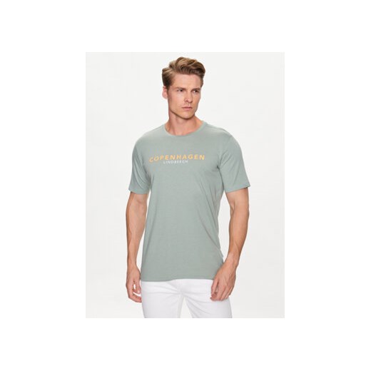 Lindbergh T-Shirt 30-400200 Zielony Relaxed Fit ze sklepu MODIVO w kategorii T-shirty męskie - zdjęcie 168634637
