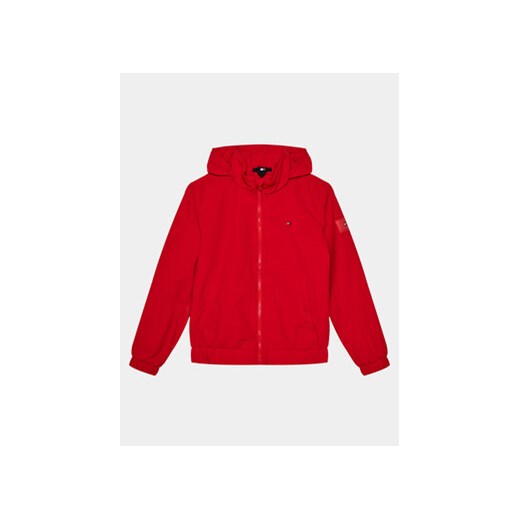 Tommy Hilfiger Wiatrówka Essential Jacket KB0KB09104 Czerwony Regular Fit ze sklepu MODIVO w kategorii Kurtki chłopięce - zdjęcie 168634699
