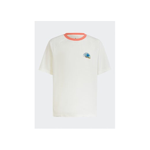 adidas T-Shirt Graphic Print T-Shirt IB8616 Biały Loose Fit ze sklepu MODIVO w kategorii T-shirty chłopięce - zdjęcie 168634866