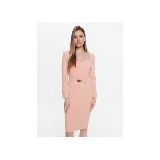 Pinko Sukienka koktajlowa Mendosa 100559 7624 Różowy Regular Fit ze sklepu MODIVO w kategorii Sukienki - zdjęcie 168634899
