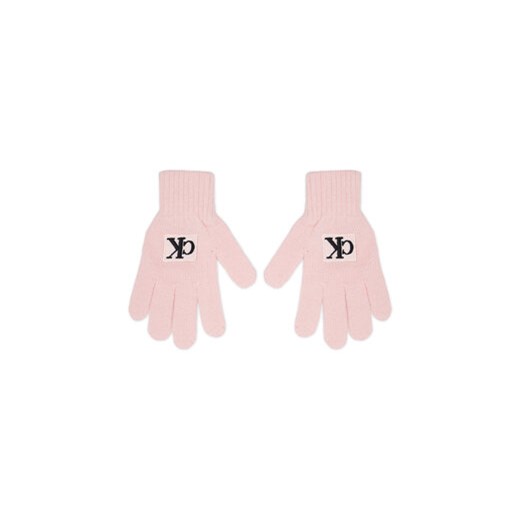 Calvin Klein Jeans Rękawiczki dziecięce Monogram IU0IU00363 Różowy ze sklepu MODIVO w kategorii Rękawiczki dziecięce - zdjęcie 168634926