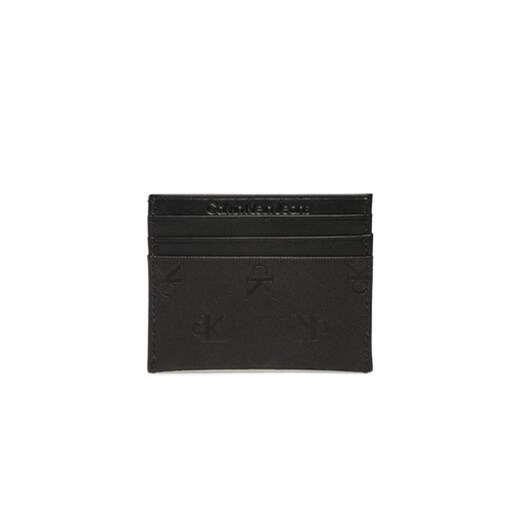 Calvin Klein Jeans Etui na karty kredytowe Monogram Soft Cardholder 6Cc Aop K50K510150 Czarny ze sklepu MODIVO w kategorii Etui - zdjęcie 168635005