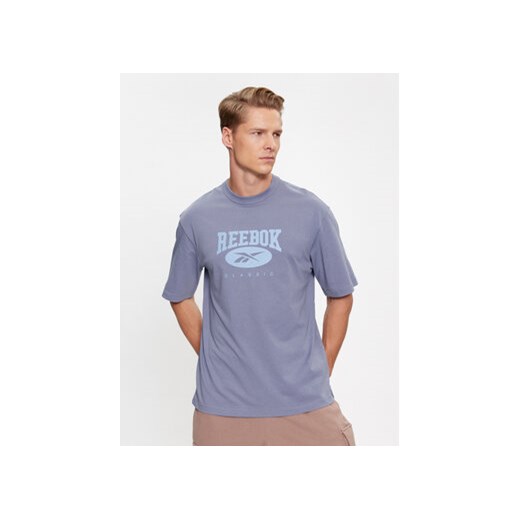 Reebok T-Shirt Archive Essentials IK6123 Niebieski Regular Fit ze sklepu MODIVO w kategorii T-shirty męskie - zdjęcie 168635019