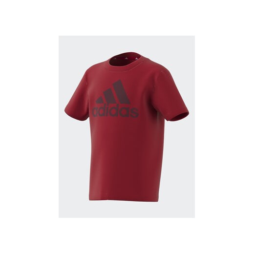 adidas T-Shirt Essentials Logo T-Shirt IJ6370 Czerwony Regular Fit ze sklepu MODIVO w kategorii T-shirty chłopięce - zdjęcie 168635468