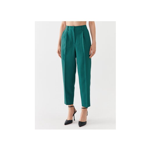 Bruuns Bazaar Spodnie materiałowe Cindy BBW2393 Zielony Loose Fit ze sklepu MODIVO w kategorii Spodnie damskie - zdjęcie 168636027