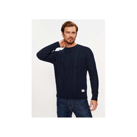Pepe Jeans Sweter Sly PM702378 Granatowy Regular Fit ze sklepu MODIVO w kategorii Swetry męskie - zdjęcie 168636319